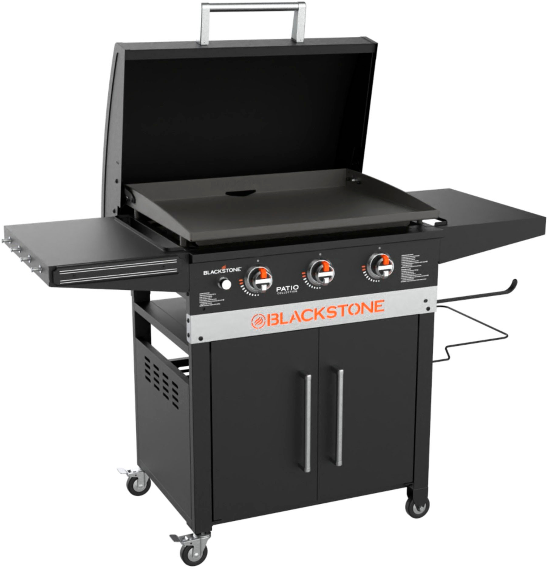 Angle View: Blackstone - 28-in. Outdoor Griddle Cabinet - Black