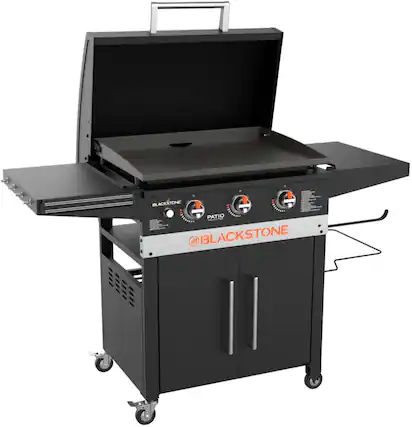 Angle. Blackstone - 28-in. Outdoor Griddle Cabinet - Black.