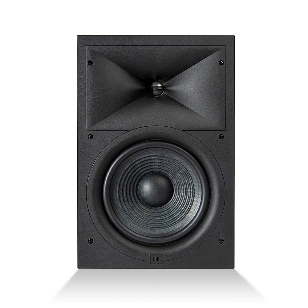 JBL - Stage In-Wall Loudspeaker with 1" Aluminum Dome Tweeter and 8" Polycellulose Cone Woofer - Black - Front_Zoom