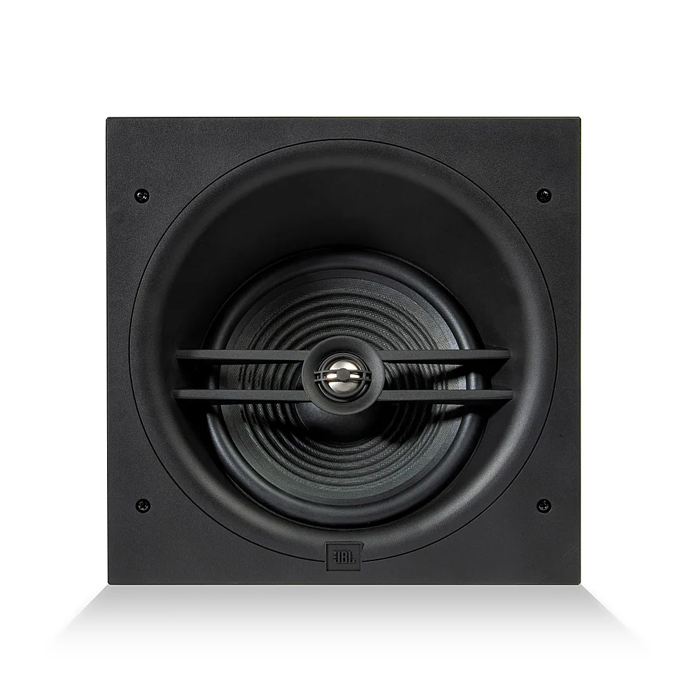 Front. JBL - Stage Angled In-Ceiling Loudspeaker with 1" Aluminum Dome Tweeter and 8" Polycellulose Cone Woofer - black.
