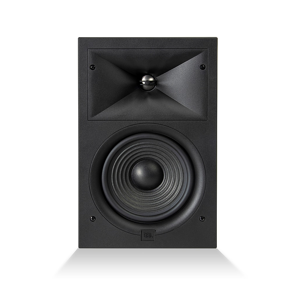Front. JBL - Stage In-Wall Loudspeaker With 1" Aluminum Dome Tweeter and 6.5" Polycellulose Cone Woofer - black.