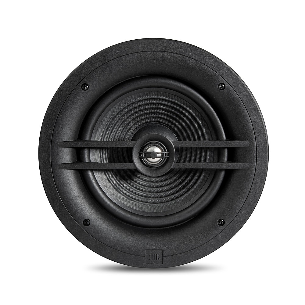 Front. JBL - Stage In-Ceiling Loudspeaker with 1" Aluminum Dome Tweeter and 8" Polycellulose Cone Woofer - Black.