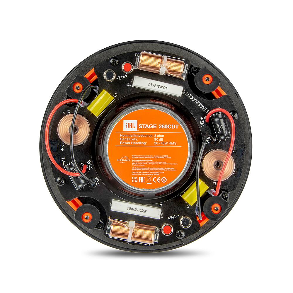 Back. JBL - Stage In-Ceiling Loudspeaker With Dual 3/4" Aluminum Dome Tweeters and 6.5" Polycellulose Cone Woofer - black.