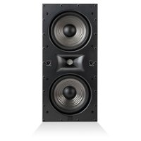 JBL - Studio 6 Dual-6.5" 2-Way In-Wall Speaker with Compression Tweeter - Black - Front_Zoom