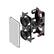 Alt View 11. JBL - Studio 6 Dual-6.5" 2-Way In-Wall Speaker with Compression Tweeter - Black.