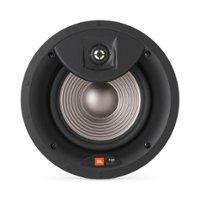 JBL - Studio 2 8" 2-Way In-Ceiling Speaker - Black - Front_Zoom
