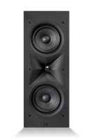 JBL - Stage In-Wall Loudspeaker With 1" Aluminum Dome Tweeter and Dual 5.25" Polycellulose Cone Woofers - black - Front_Zoom