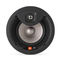 JBL - Studio 2 6.5" 2-Way In-Ceiling Speaker - Black - Front_Zoom