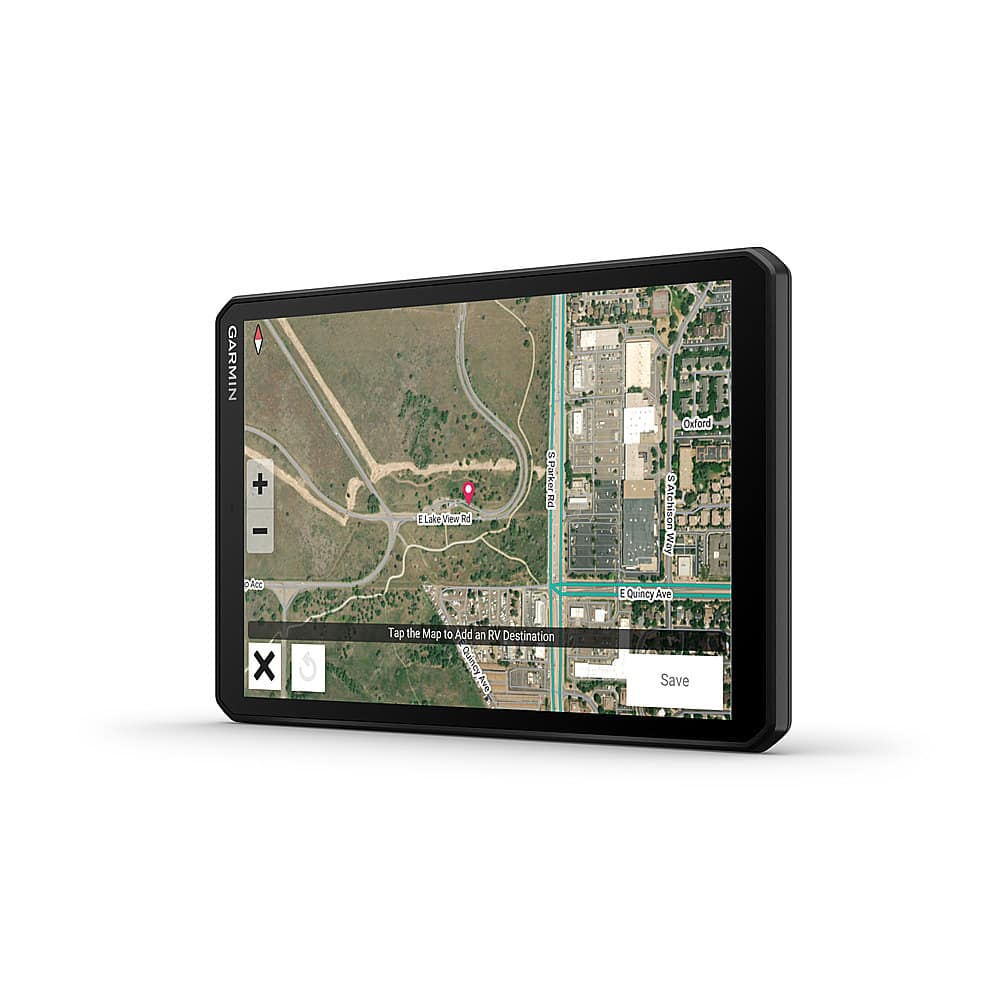Left. Garmin - RV 895 8" GPS Navigator with Built-In Bluetooth - Black.