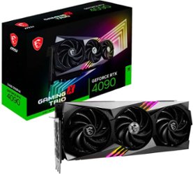 MSI - NVIDIA GeForce RTX 4090 GAMING X TRIO 24G 24GB DDR6X PCI Express 4.0 Graphics Card - Front_Zoom