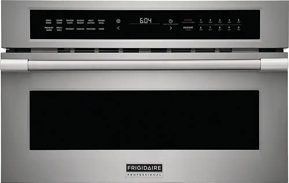 Frigidaire - Professional Built-In Convection Microwave Oven with Drop-Down Door - Stainless Steel
