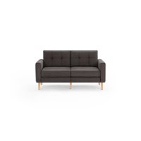 Burrow - Mid-Century Nomad Loveseat - Charcoal - Front_Zoom