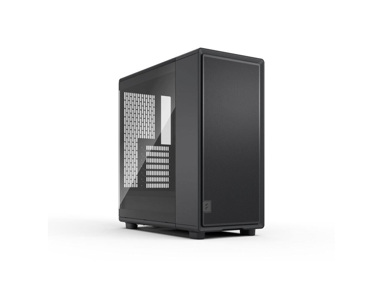 Front. Fractal Design - Fractal Design Epoch XL Black - Tempered Glass, Mesh Front, 3 Fans, Spacious ATX/mATX/ITX Case - Black.