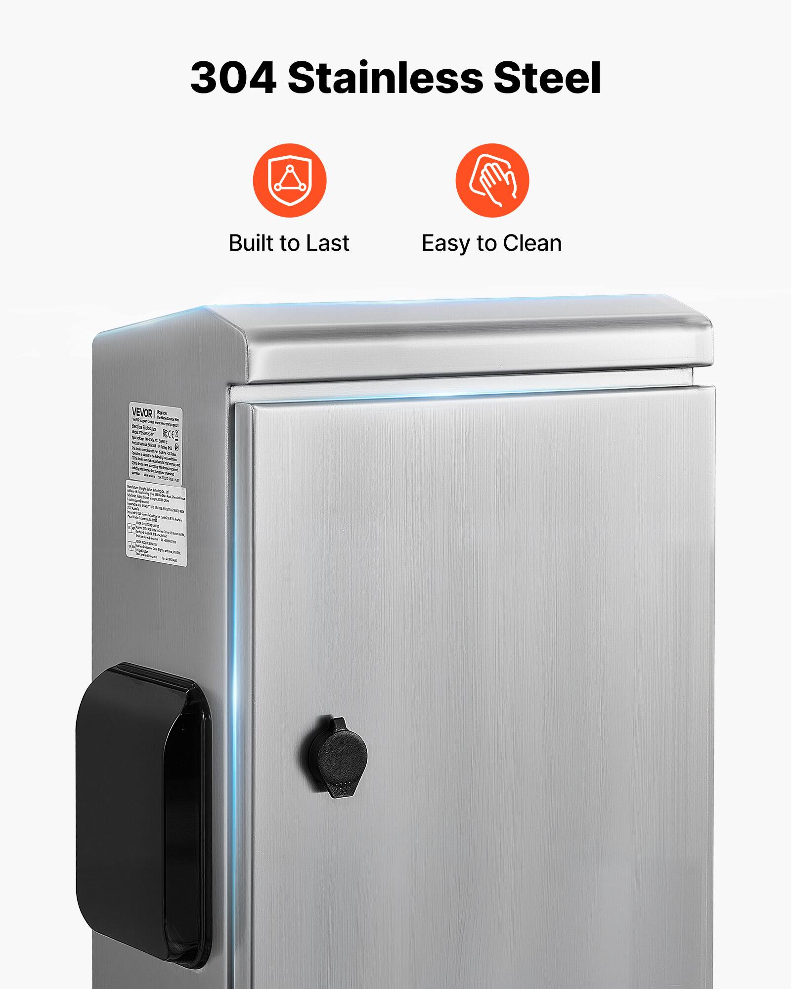 304 Stainless Steel Built to Last Easy to Clean