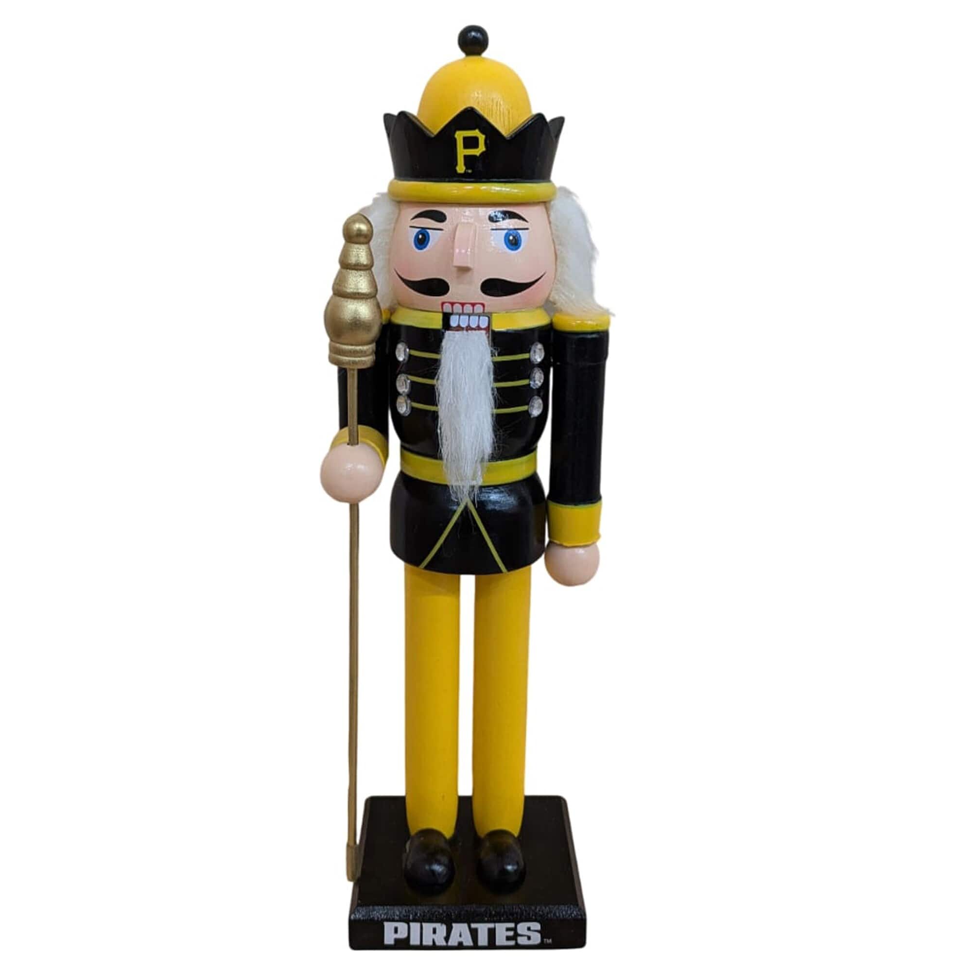 Evergreen Enterprises - Pittsburgh Pirates 12" Wooden Nutcracker Statue - Multicolor
