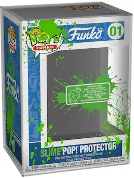 Funko - POP! Protector Printed UV: Green Slime Splatter - COLLECTIBLES - Multicolor