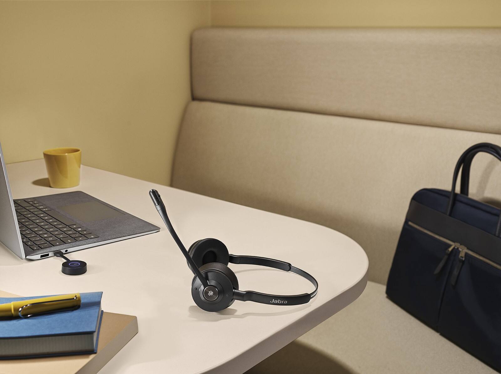 Back. Jabra - Jabra Engage 55 SE Headset - Microsoft Teams Certification - Stereo - Binaural - Black.