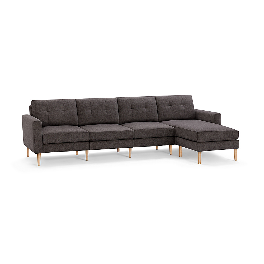 Burrow Mid-Century Nomad King Sectional Charcoal NSC-CH-4-MD-LW - Best Buy