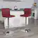 Alt View 12. Alamont Home - Vincent Contemporary Vinyl Barstool (set of 2) - Burgundy.