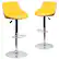 Front. Alamont Home - Caldwell Contemporary Vinyl Barstool (set of 2) - Yellow.