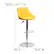 Alt View 13. Alamont Home - Caldwell Contemporary Vinyl Barstool (set of 2) - Yellow.