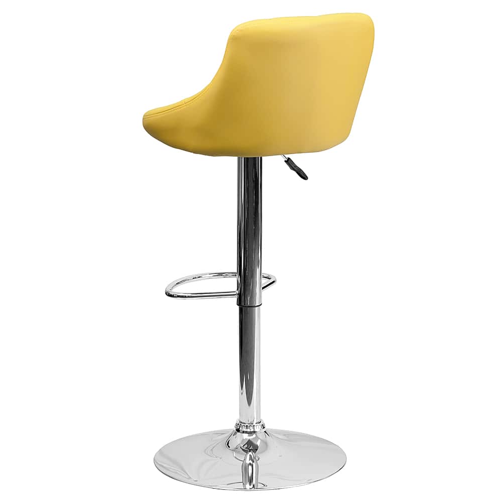 Alt View 14. Alamont Home - Caldwell Contemporary Vinyl Barstool (set of 2) - Yellow.