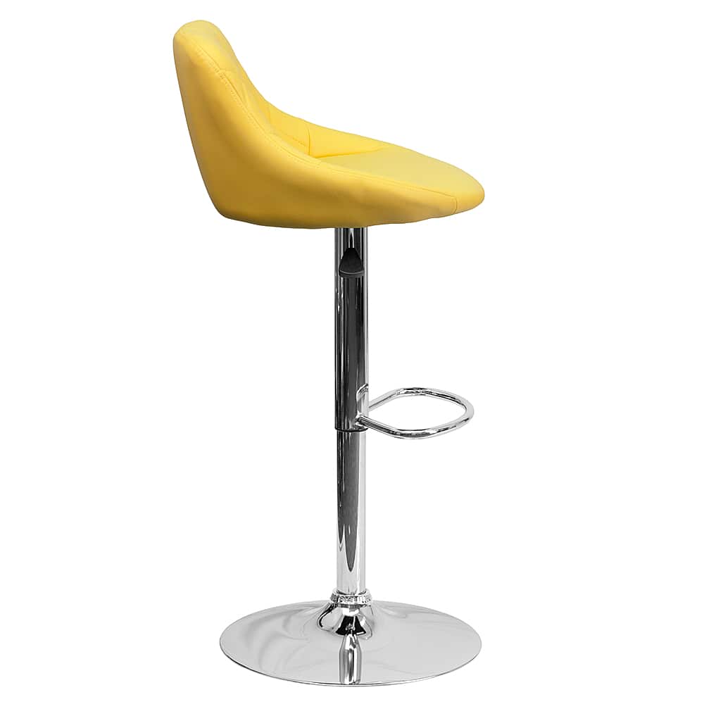 Alt View 16. Alamont Home - Caldwell Contemporary Vinyl Barstool (set of 2) - Yellow.