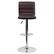 Alt View 11. Alamont Home - Vincent Contemporary Vinyl Barstool (set of 2) - Brown.