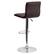 Alt View 14. Alamont Home - Vincent Contemporary Vinyl Barstool (set of 2) - Brown.
