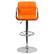 Alt View 11. Alamont Home - Genna Contemporary Vinyl Barstool (set of 2) - Orange.