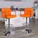 Alt View 12. Alamont Home - Genna Contemporary Vinyl Barstool (set of 2) - Orange.