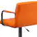 Alt View 17. Alamont Home - Genna Contemporary Vinyl Barstool (set of 2) - Orange.
