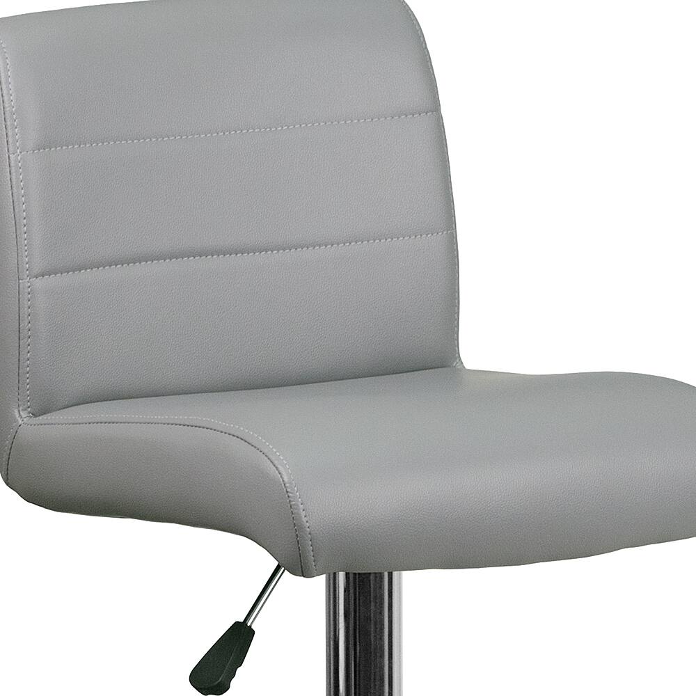 Alt View 15. Alamont Home - Marietta Contemporary Vinyl Barstool (set of 2) - Gray.