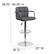 Alt View 13. Alamont Home - Genna Contemporary Vinyl Barstool (set of 2) - Gray.