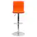 Alt View 11. Alamont Home - Vincent Contemporary Vinyl Barstool (set of 2) - Orange.