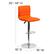 Alt View 13. Alamont Home - Vincent Contemporary Vinyl Barstool (set of 2) - Orange.