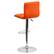 Alt View 14. Alamont Home - Vincent Contemporary Vinyl Barstool (set of 2) - Orange.
