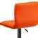 Alt View 17. Alamont Home - Vincent Contemporary Vinyl Barstool (set of 2) - Orange.