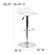 Alt View 13. Alamont Home - Alice Contemporary Vinyl Barstool (set of 2) - White.