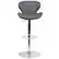Alt View 11. Alamont Home - Denville Contemporary Vinyl Barstool (set of 2) - Gray Vinyl.