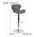 Alt View 13. Alamont Home - Denville Contemporary Vinyl Barstool (set of 2) - Gray Vinyl.