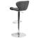 Alt View 14. Alamont Home - Denville Contemporary Vinyl Barstool (set of 2) - Gray Vinyl.
