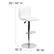 Alt View 13. Alamont Home - Vincent Contemporary Vinyl Barstool (set of 2) - White.