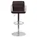Alt View 11. Alamont Home - Genna Contemporary Vinyl Barstool (set of 2) - Brown.