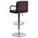 Alt View 14. Alamont Home - Genna Contemporary Vinyl Barstool (set of 2) - Brown.