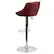Alt View 14. Alamont Home - Caldwell Contemporary Vinyl Barstool (set of 2) - Burgundy.