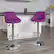 Alt View 12. Alamont Home - Caldwell Contemporary Vinyl Barstool (set of 2) - Purple.