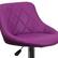 Alt View 15. Alamont Home - Caldwell Contemporary Vinyl Barstool (set of 2) - Purple.