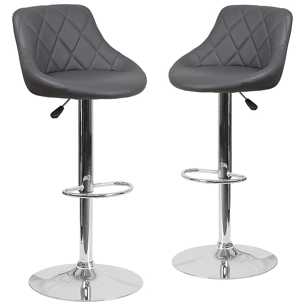 Flash furniture metal barstool 2025 with swivel bucket seat