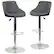 Front. Alamont Home - Caldwell Contemporary Vinyl Barstool (set of 2) - Gray.